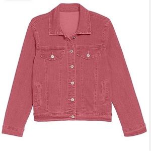 NWOT- Women's Long Sleeve Stretchy Denim Jacket